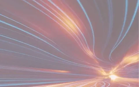 Abstract light trails symbolising SMSF contribution timing and retirement strategy