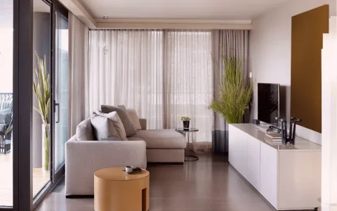 Interior of a modern SMSF rental property with natural light, neutral tones, and minimal furniture—used to illustrate property depreciation context